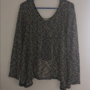 Sweater with Open Back and Bow